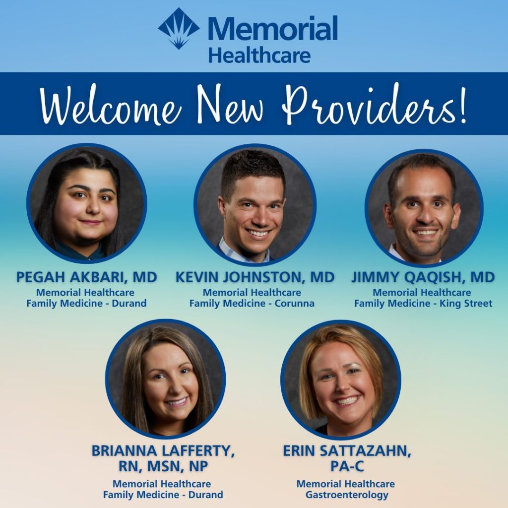 Memorial Healthcare Welcomes New Providers